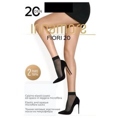 Капроновые носки Innamore Fiori 20, 2 пары, размер UNI, nero