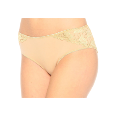 Innamore Трусы слипы с высокой талией и кружевными вставками CALABRIA, размер 5(48), beige