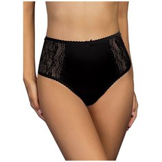 Innamore Трусы Слипы Camerino с завышенной талией с кружевными вставками, размер 8(54), nero