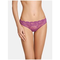 LUI et ELLE Трусы Слипы Adeline кружевные, размер 6 (XXL), melange pourpre