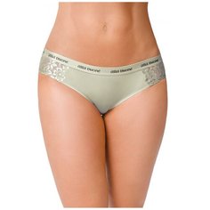 Alla Buone Трусы слипы низкой посадки с кружевными вставками по бокам, размер S(44), oliva