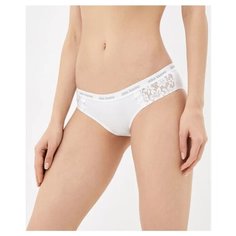 Alla Buone Трусы слипы низкой посадки с кружевными вставками по бокам, размер M(46), bianco