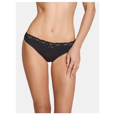 LUI et ELLE Трусы слипы Jules низкой посадки с кружевом, размер 6 (XXL), noir