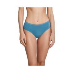 LUI et ELLE Трусы слипы высокой посадки с кружевными вставками, размер 6 (XXL), gris-bleu