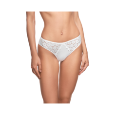 LUI et ELLE Трусы бразильяна Alexandre с кружевными вставками по бокам, размер 2 (S), blanc