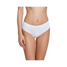 LUI et ELLE Трусы слипы высокой посадки с кружевными вставками, размер 4 (L), blanc