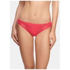 LUI et ELLE Трусы слипы Desiree средней посадки с кружевом, размер 2 (S), Cyclamen