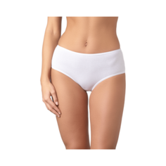 LUI et ELLE Трусы Слипы Classic высокой посадки, размер 7 (XXXL), blanc