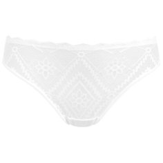 LUI et ELLE Трусы Стринги Victoria низкой посадки кружевные, размер 1 (XS), blanc