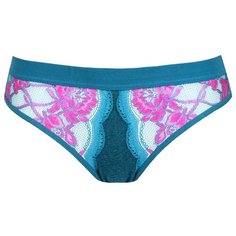 LUI et ELLE Трусы Virginie слипы низкой посадки, размер 6 (XXL), bleu-vert