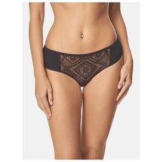 LUI et ELLE Трусы слипы Victoria со средней посадкой кружевные, размер 6 (XXL), noir