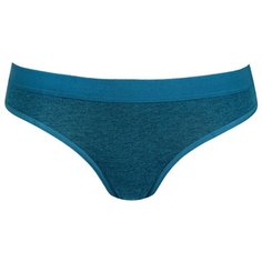 LUI et ELLE Трусы стринги Virginie средней посадки с кружевом, размер 5 (XL), bleu-vert