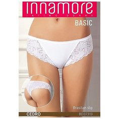 Innamore Трусы Basic Cedro бразильяна средней посадки, размер 4(46), bianco