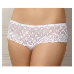 Innamore Трусы шорты Eucalipto кружевные средней посадки, размер 1(40), bianco