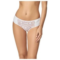 LUI et ELLE Трусы слипы Victoria со средней посадкой кружевные, размер 6 (XXL), blanc