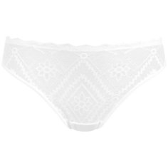 LUI et ELLE Трусы Стринги Victoria низкой посадки кружевные, размер 2 (S), blanc