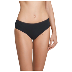 LUI et ELLE Трусы слипы высокой посадки с кружевными вставками, размер 2 (S), noir