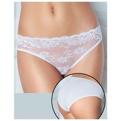 Innamore Трусы Castagna слипы с кружевной вставкой спереди, размер 1(40), bianco
