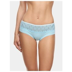 LUI et ELLE Трусы шорты с кружевной вставкой Alexandre, размер 4 (L), bleu lave