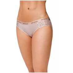 Alla Buone Трусы слипы низкой посадки с кружевными вставками по бокам, размер XL(50), розовый