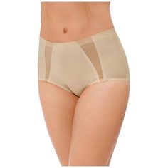 Alla Buone Трусы слипы высокой посадки с декоративной вставкой, размер XL(50), nude