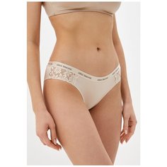 Alla Buone Трусы слипы низкой посадки с кружевными вставками по бокам, размер L(48), nude