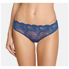LUI et ELLE Трусы Слипы Adeline кружевные, размер 6 (XXL), blue marine