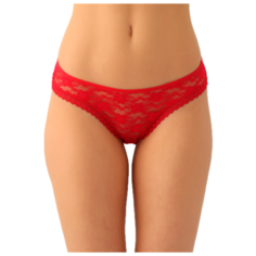 LUI et ELLE Трусы Resille бразилиана низкой посадки, размер 5 (XL), red