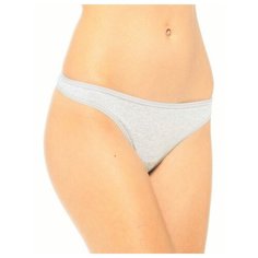 LUI et ELLE Трусы Стринги Classic низкой посадки, размер 5 (XL), melange gris