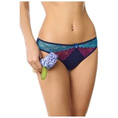 LUI et ELLE Трусы Слипы Melodie средней посадки, размер 6 (XXL), myrtille