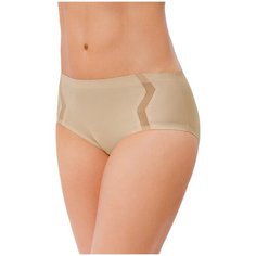 Alla Buone Трусы слипы бесшовные высокой посадки, размер XL(50), nudo