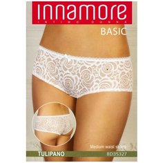 Innamore Трусы Кружевные шорты средней посадки, размер 1(40), bianco