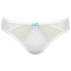 LUI et ELLE Трусы Бразилиана Melodie с кружевными вставками, размер 5 (XL), gris melange