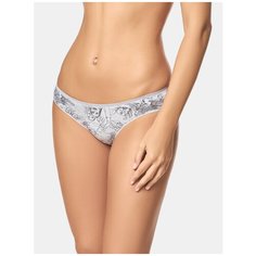 LUI et ELLE Трусы слипы низкой посадки, размер 5 (XL), gris melange print