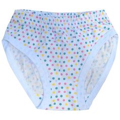 Трусы N.O.A. размер 98 (28), белый/горох NOA