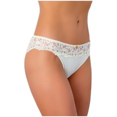 Luce del Sole Трусы слипы Sposa низкой посадки с кружевом и бантиком, размер 2 (44), шампань