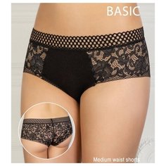 Innamore Трусы Freesia шорты средней посадки, размер 1(40), nero