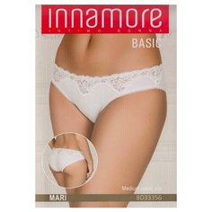 Innamore Трусы Mari Слипы средней посадки с кружевными вставками, размер 1(40), bianco
