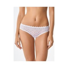 LUI et ELLE Трусы Слипы Carine кружевные, размер 5 (XL), blanc