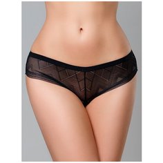 Alla Buone Трусы слипы низкой посадки кружевные, размер XL(50), черный