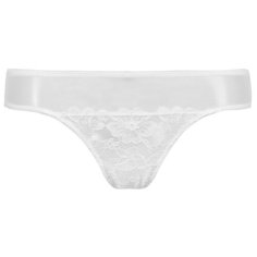 Alla Buone Трусы бразилиана низкой посадки кружевные, размер 2XL(52), белый