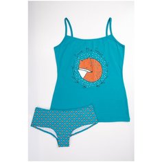 Комплект Innamore, размер 1(40), бирюзовый/абрикос