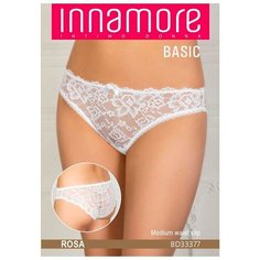 Innamore Трусы слипы Rosa средней посадки кружевные, размер 4(46), bianco