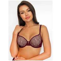 Бюстгальтер Luce del Sole , размер 75E (3E), бордовый