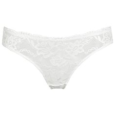 Luce del Sole Трусы слипы Fiore низкой посадки кружевные, размер 3 (46), белый
