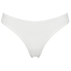 Alla Buone Трусы стринги низкой посадки с кружевом сзади, размер XL(50), белый
