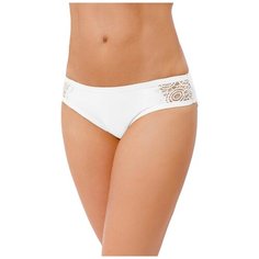 Alla Buone Трусы слипы бесшовные с кружевной вставкой сзади, размер S(44), bianco