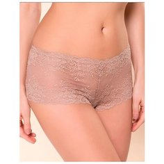 Alla Buone Трусы шорты низкой посадки кружевные, размер S(44), cachemir