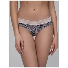 Alla Buone Трусы стринги низкой посадки с анималистическим принтом, размер 2XL(52), rosa