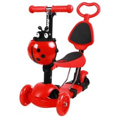 Городской самокат для малышей Graffiti 4004603/4004604/4004605, красный